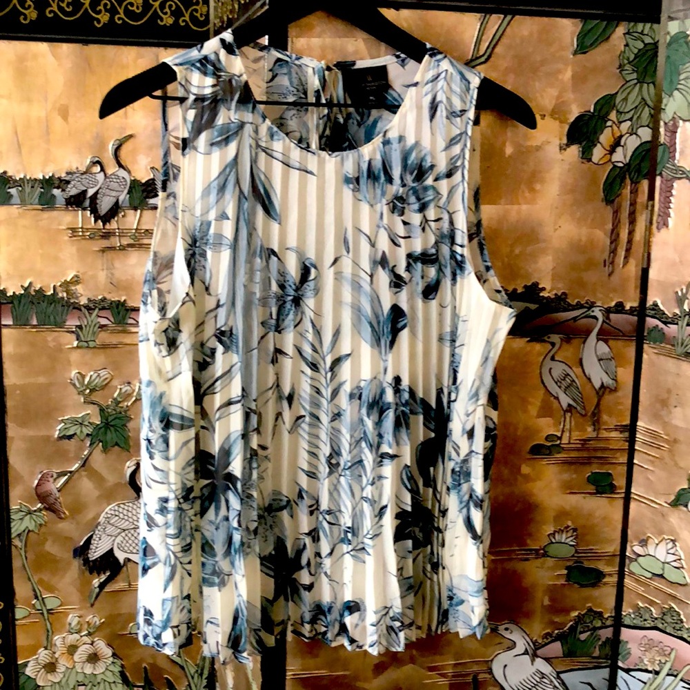 New…worthington sheer summer blouse…petite large